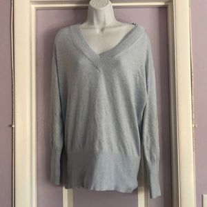 White House Black Market Baby Blue Shrug Cardigan Sweater Large